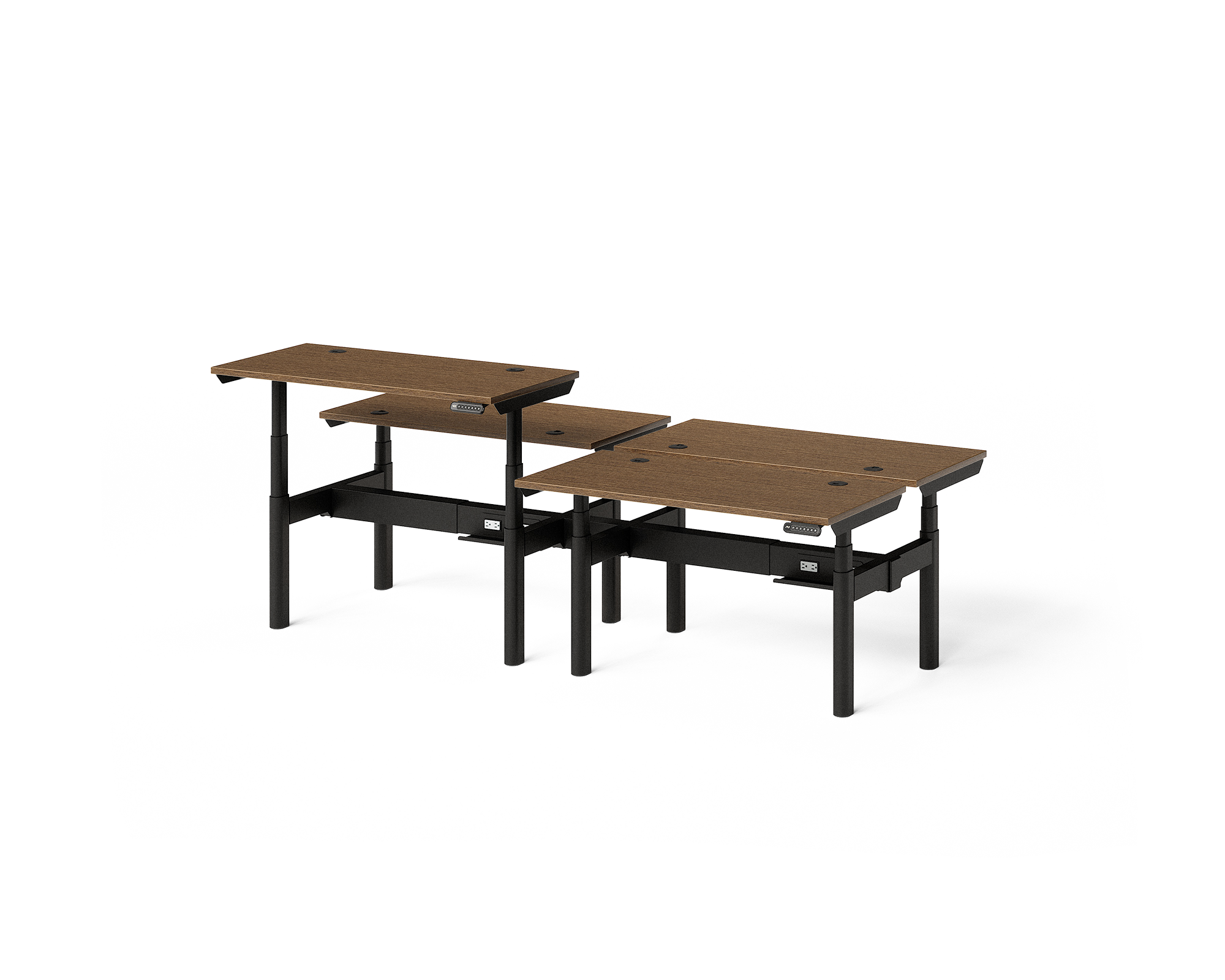 Sol Adjustable-Height Desks for 4