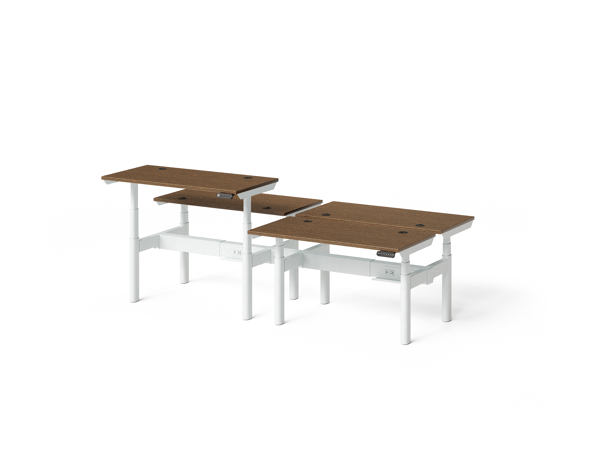 Sol Adjustable-Height Desks for 4