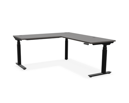 Summit L-Shaped Adjustable-Height Desk
