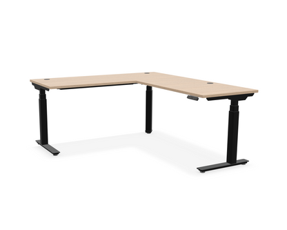 Summit L-Shaped Adjustable-Height Desk