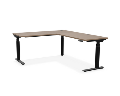 Summit L-Shaped Adjustable-Height Desk