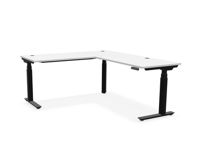 Summit L-Shaped Adjustable-Height Desk