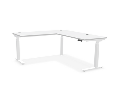 Summit L-Shaped Adjustable-Height Desk