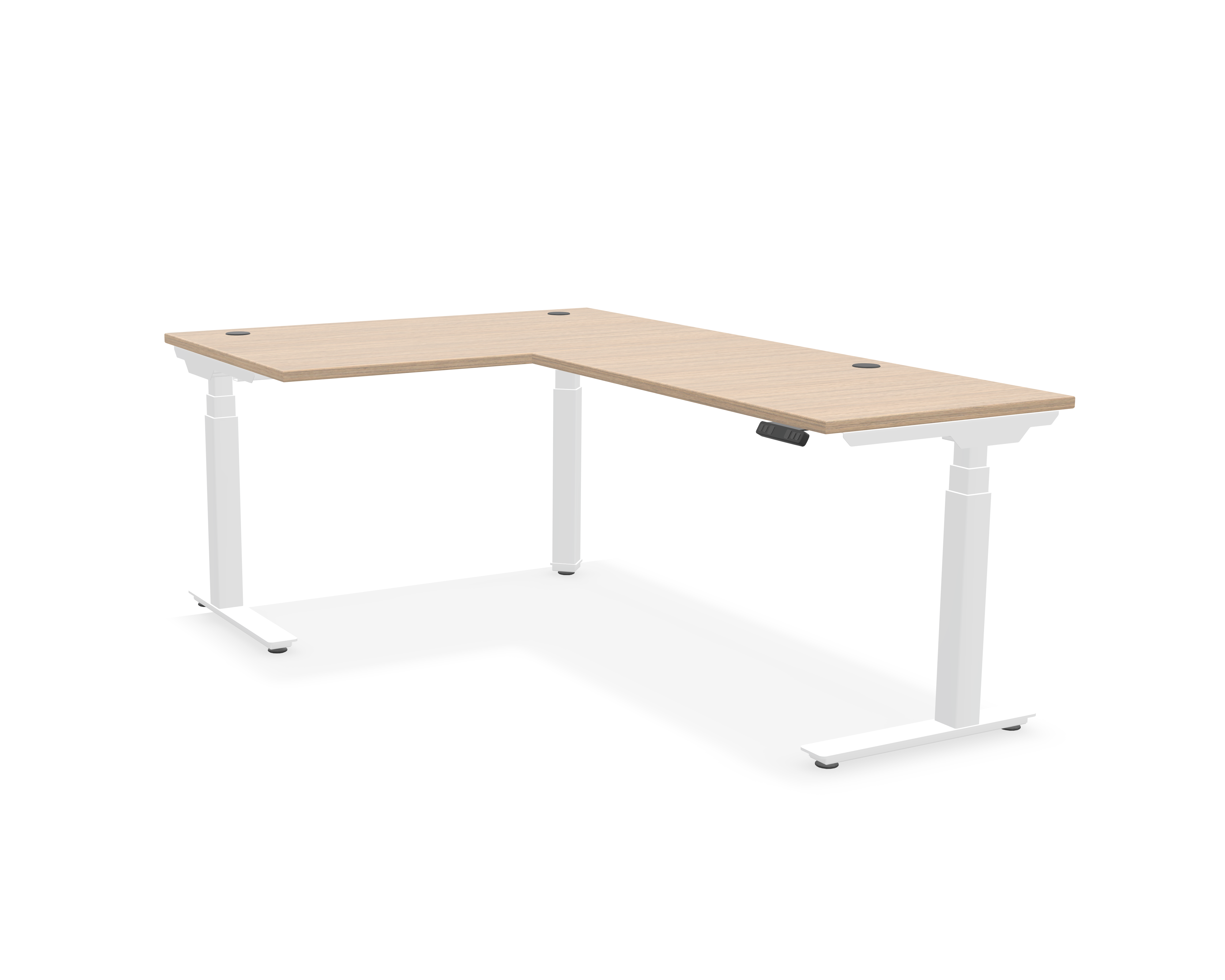 Summit L-Shaped Adjustable-Height Desk