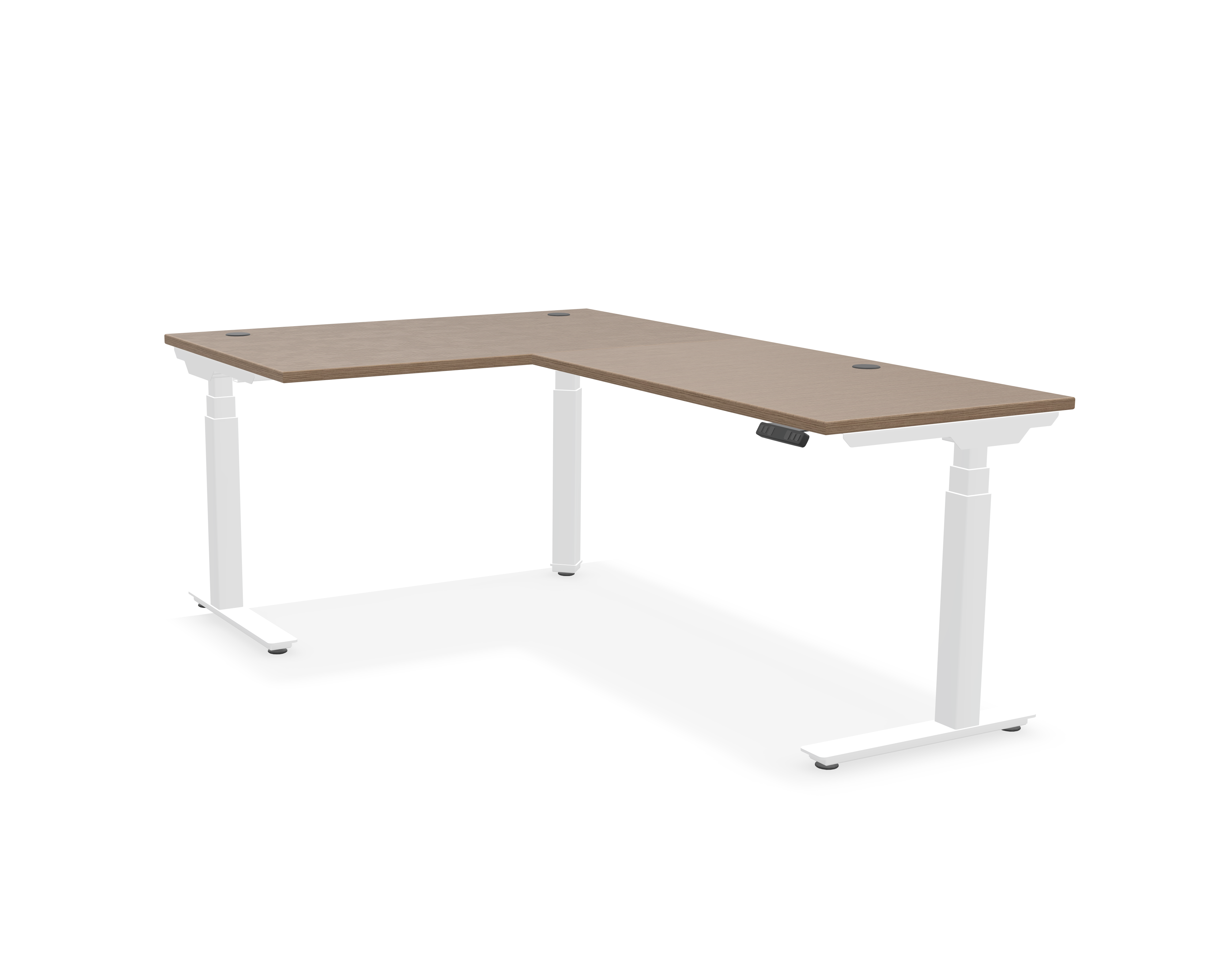 Summit L-Shaped Adjustable-Height Desk