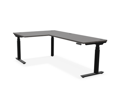 Summit L-Shaped Adjustable-Height Desk