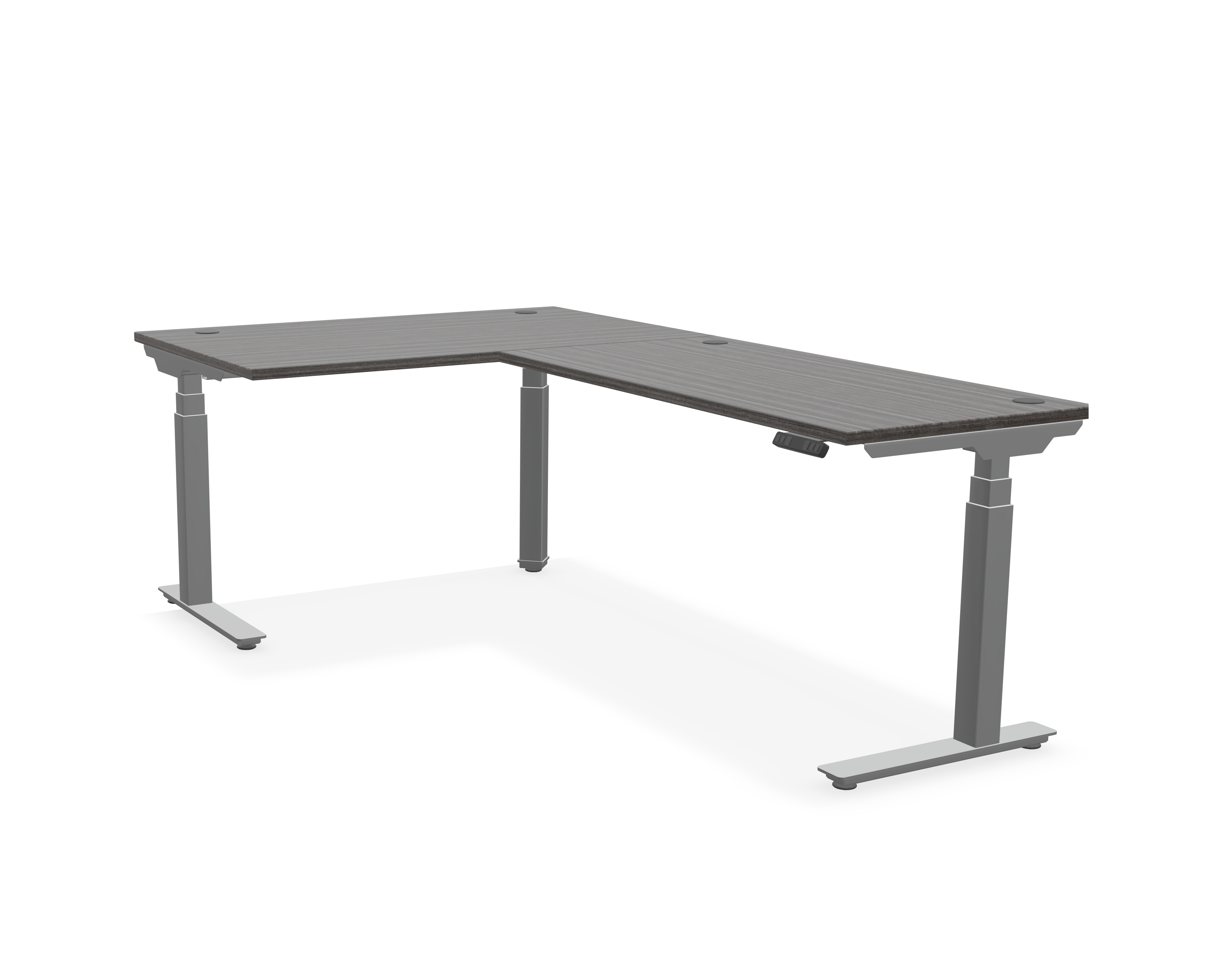 Summit L-Shaped Adjustable-Height Desk