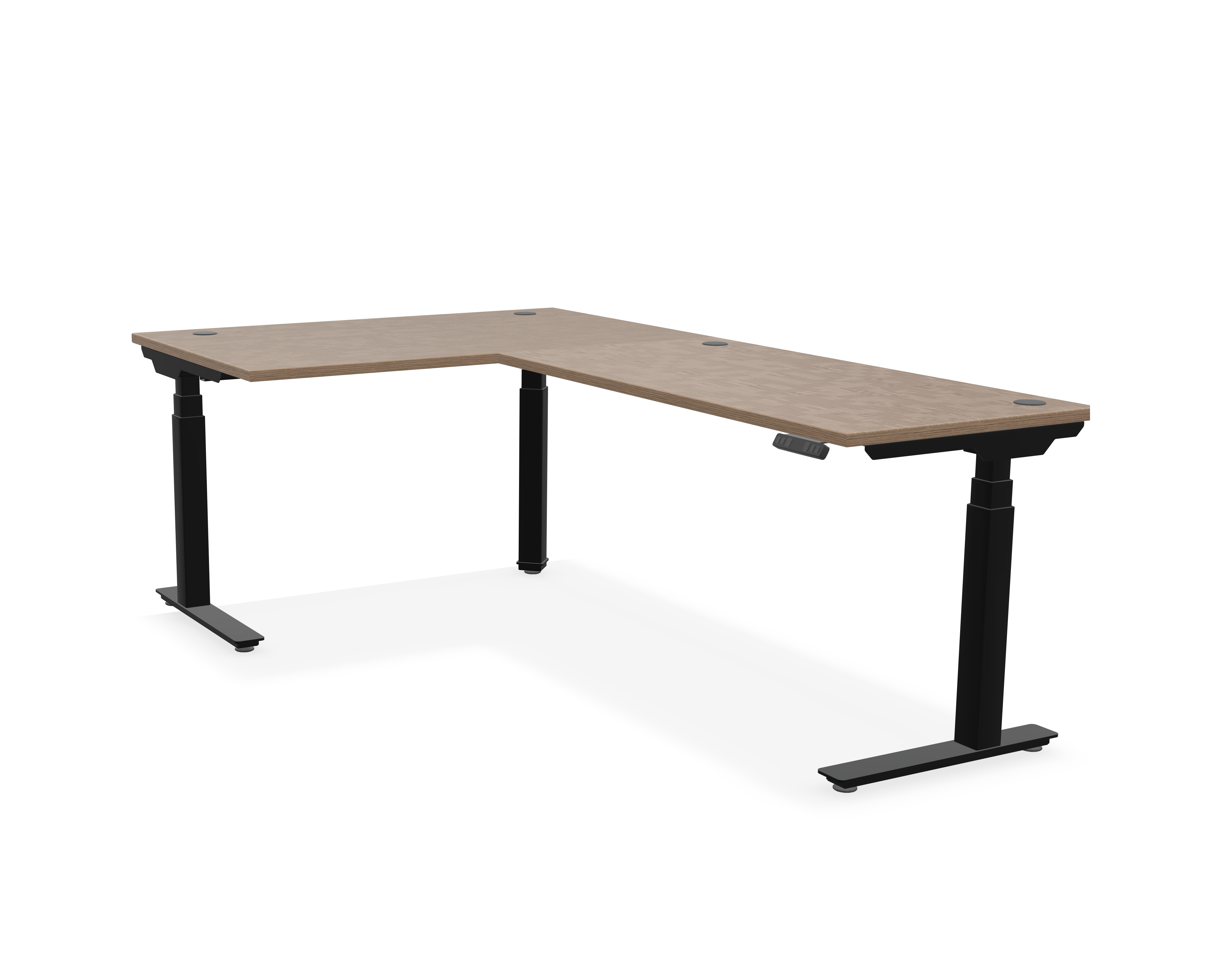 Summit L-Shaped Adjustable-Height Desk