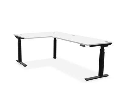 Summit L-Shaped Adjustable-Height Desk