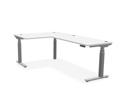 Summit L-Shaped Adjustable-Height Desk