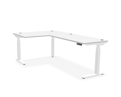 Summit L-Shaped Adjustable-Height Desk
