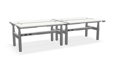 Think Adjustable-Height Benched Desks for 4