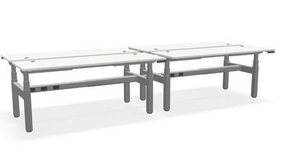 Think Adjustable-Height Benched Desks for 4