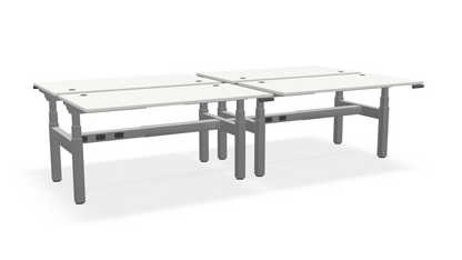 Think Adjustable-Height Benched Desks for 4