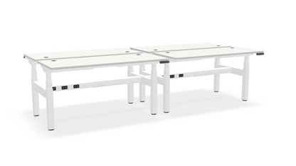 Think Adjustable-Height Benched Desks for 4