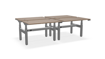 Think Adjustable-Height Benched Desks for 4