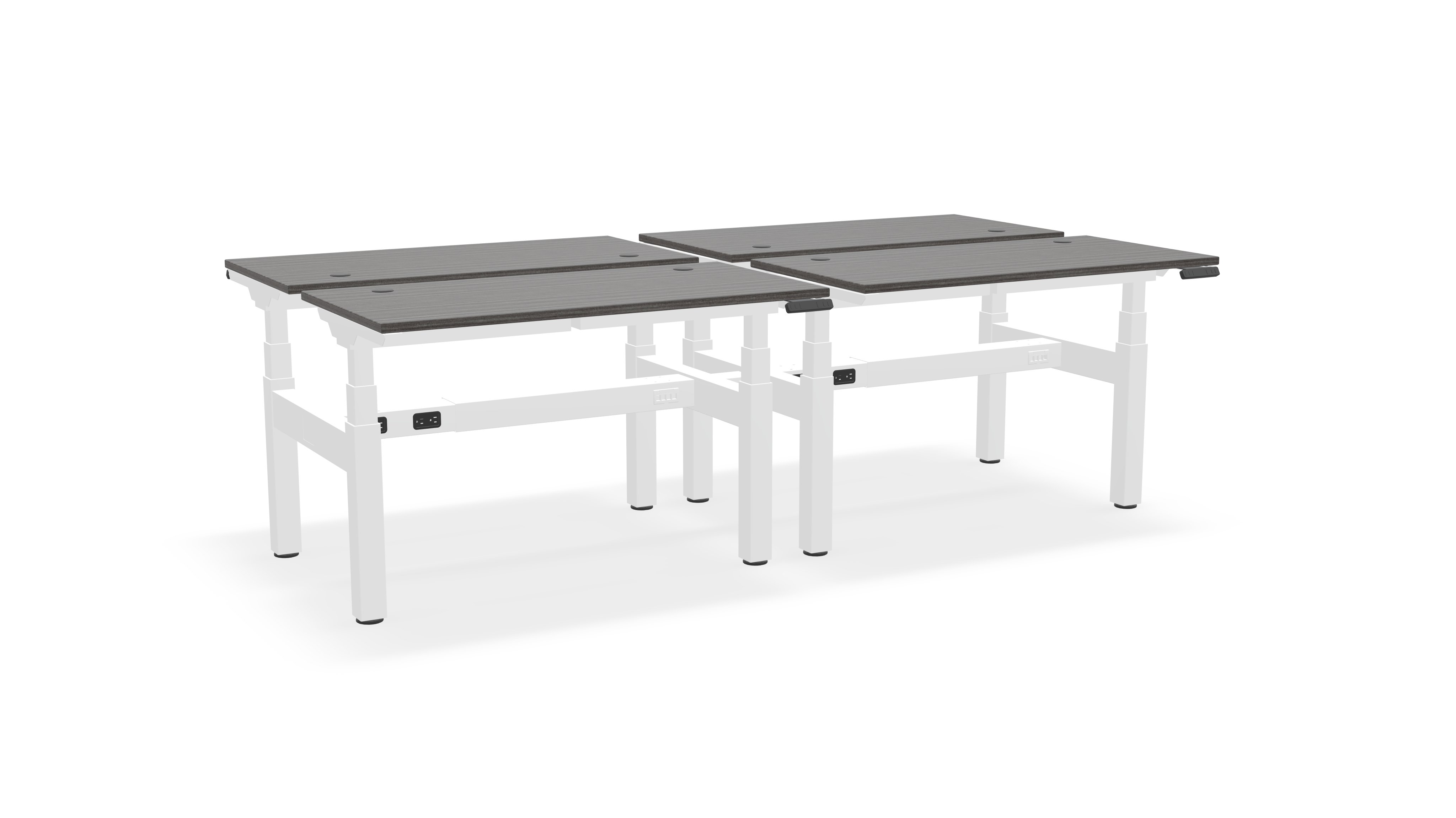 Think Adjustable-Height Benched Desks for 4