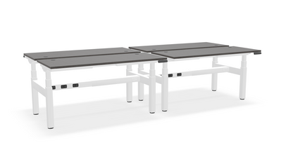 Think Adjustable-Height Benched Desks for 4