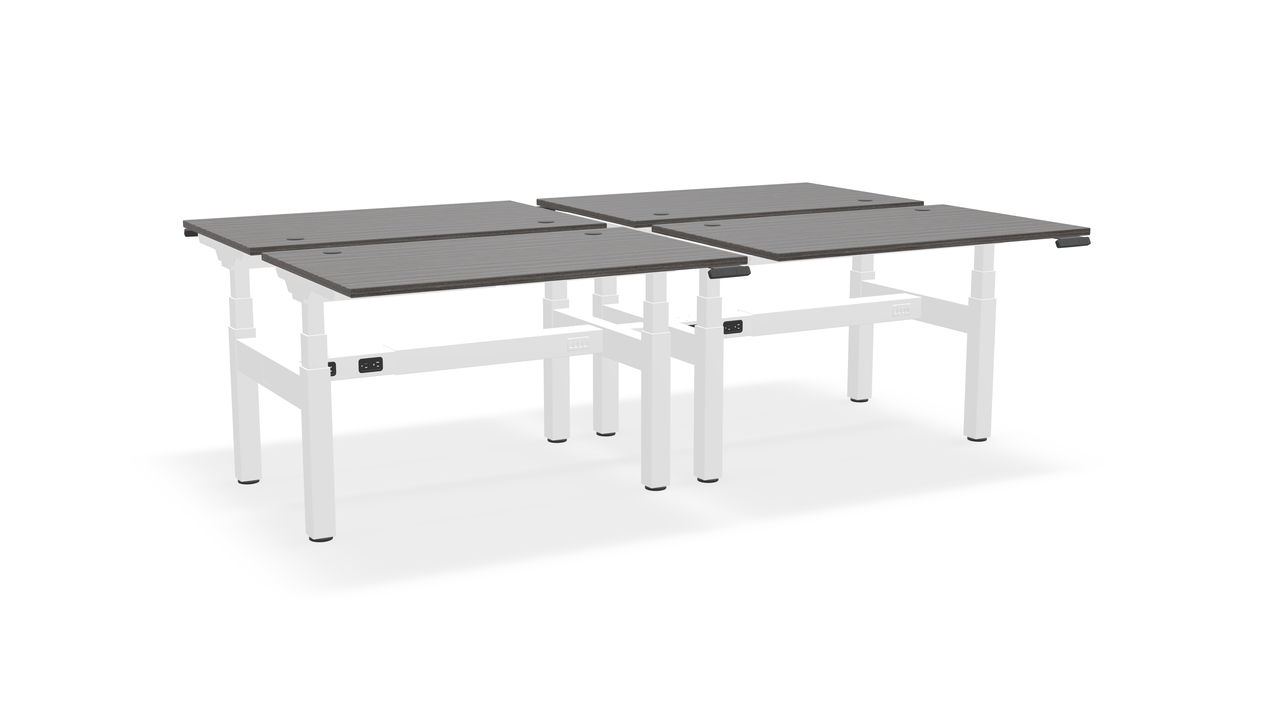 Think Adjustable-Height Benched Desks for 4