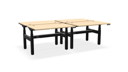 Think Adjustable-Height Benched Desks for 4