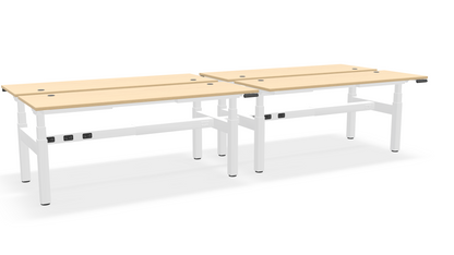 Think Adjustable-Height Benched Desks for 4