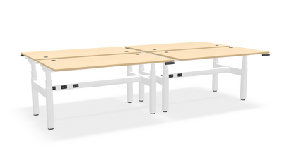 Think Adjustable-Height Benched Desks for 4