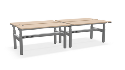 Think Adjustable-Height Benched Desks for 4