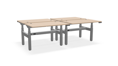 Think Adjustable-Height Benched Desks for 4