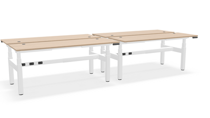 Think Adjustable-Height Benched Desks for 4