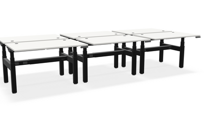Think Adjustable-Height Benched Desks for 6