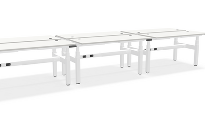 Think Adjustable-Height Benched Desks for 6