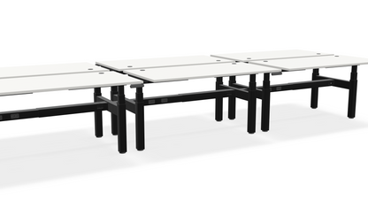 Think Adjustable-Height Benched Desks for 6