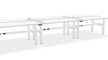 Think Adjustable-Height Benched Desks for 6
