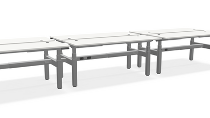 Think Adjustable-Height Benched Desks for 6