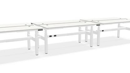Think Adjustable-Height Benched Desks for 6