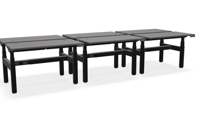 Think Adjustable-Height Benched Desks for 6
