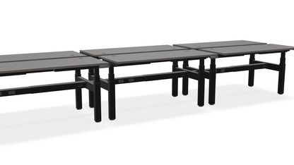 Think Adjustable-Height Benched Desks for 6