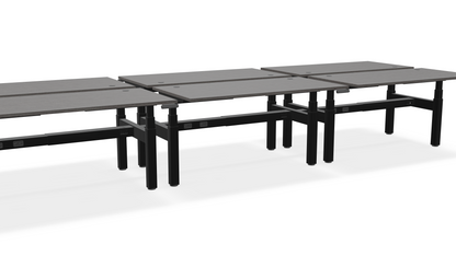 Think Adjustable-Height Benched Desks for 6
