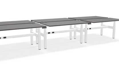 Think Adjustable-Height Benched Desks for 6