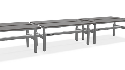 Think Adjustable-Height Benched Desks for 6