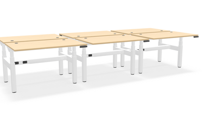Think Adjustable-Height Benched Desks for 6