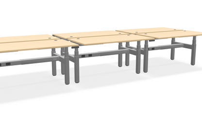 Think Adjustable-Height Benched Desks for 6