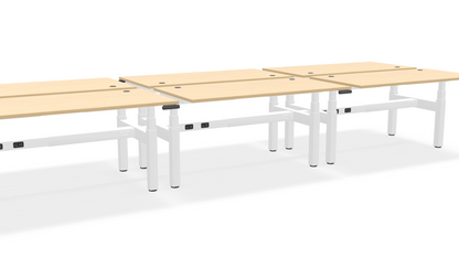Think Adjustable-Height Benched Desks for 6