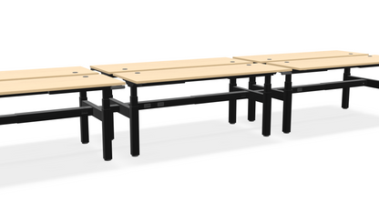Think Adjustable-Height Benched Desks for 6