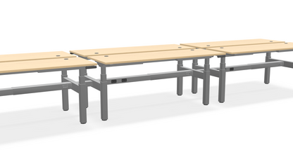 Think Adjustable-Height Benched Desks for 6