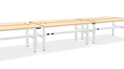 Think Adjustable-Height Benched Desks for 6