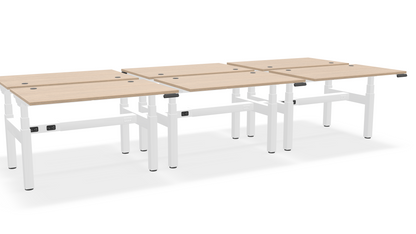 Think Adjustable-Height Benched Desks for 6