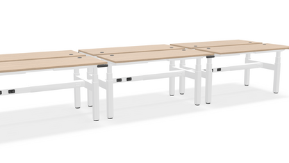 Think Adjustable-Height Benched Desks for 6