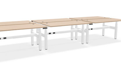 Think Adjustable-Height Benched Desks for 6