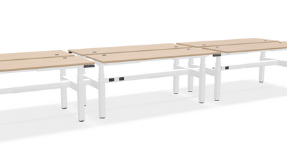 Think Adjustable-Height Benched Desks for 6